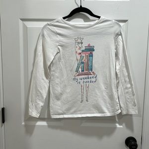 Carter’s giraffe, book longsleeved shirt, size 14